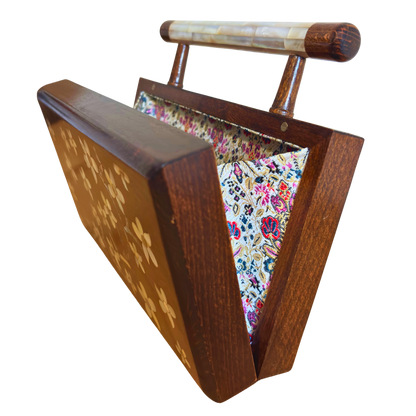 Yasmine – Lüks Şam El Çantası, Sedef İşleme & Brokar Astar