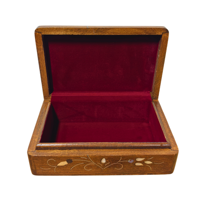 Scatola Artigianale di Lusso di Damasco – Madreperla &amp; Velluto