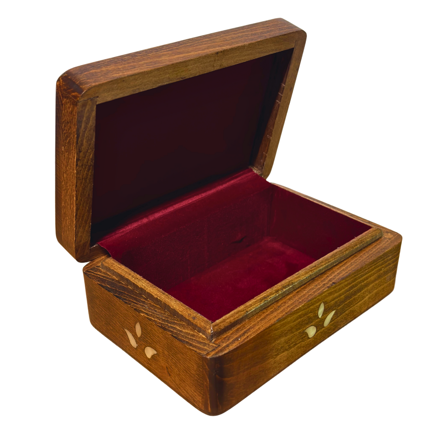 Caja Damasquina de Lujo Hecha a Mano – Nácar y Terciopelo