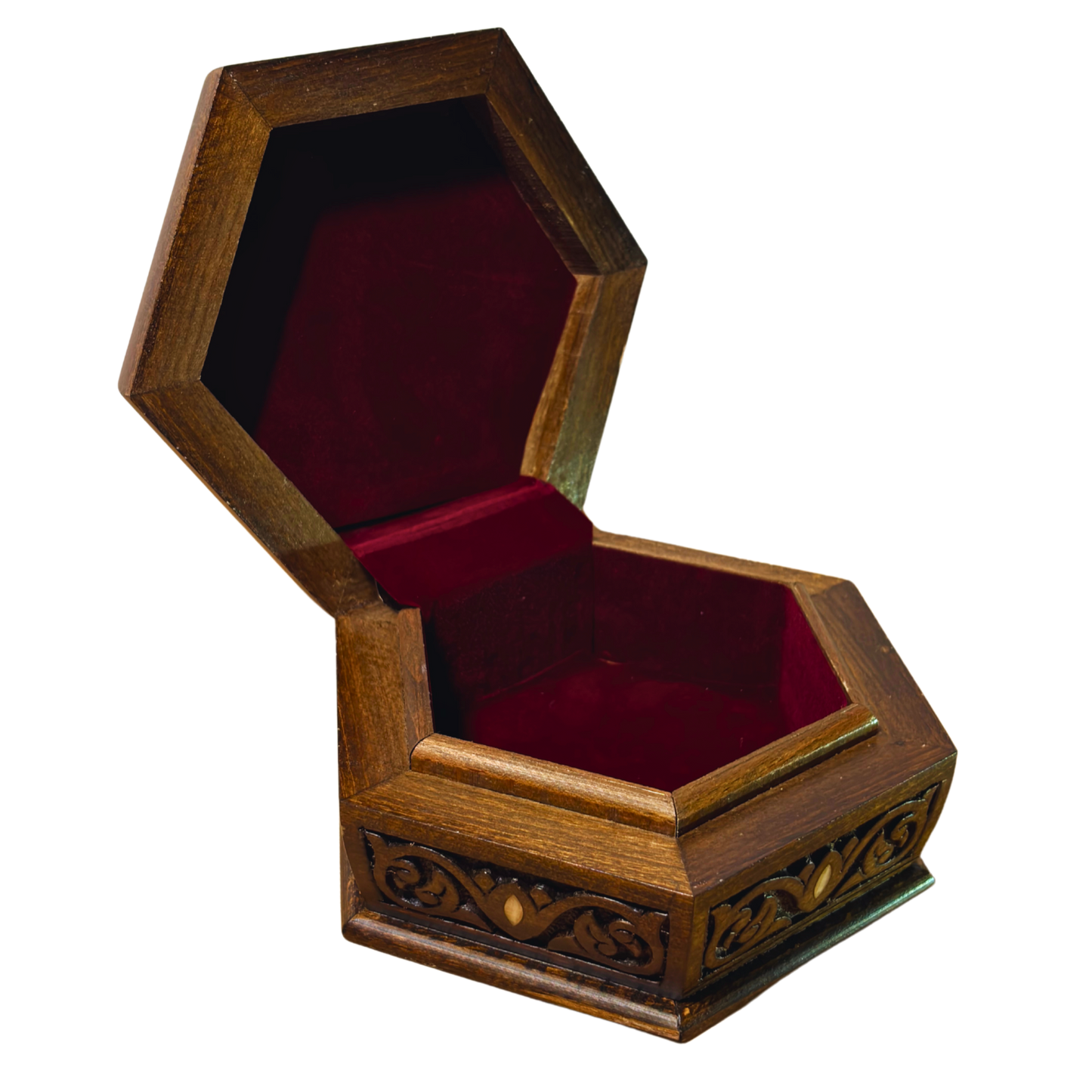 Scatola di Lusso Intagliata a Mano – Madreperla & Velluto