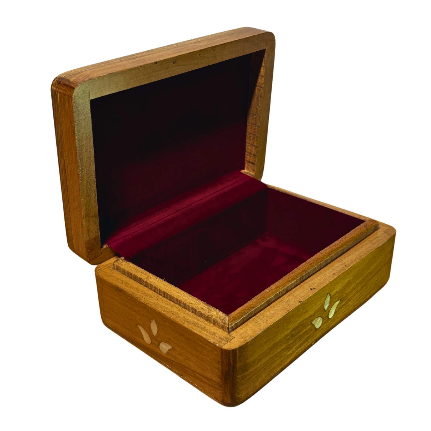 Handgefertigte Luxusbox aus Damaskus – Perlmutt & Samteleganz