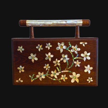 Yasmine – Lüks Şam El Çantası, Sedef İşleme & Brokar Astar