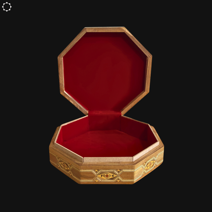 Boîte en Mosaïque Damasquine – Bois Artisanal avec Velours Rouge Intérieur