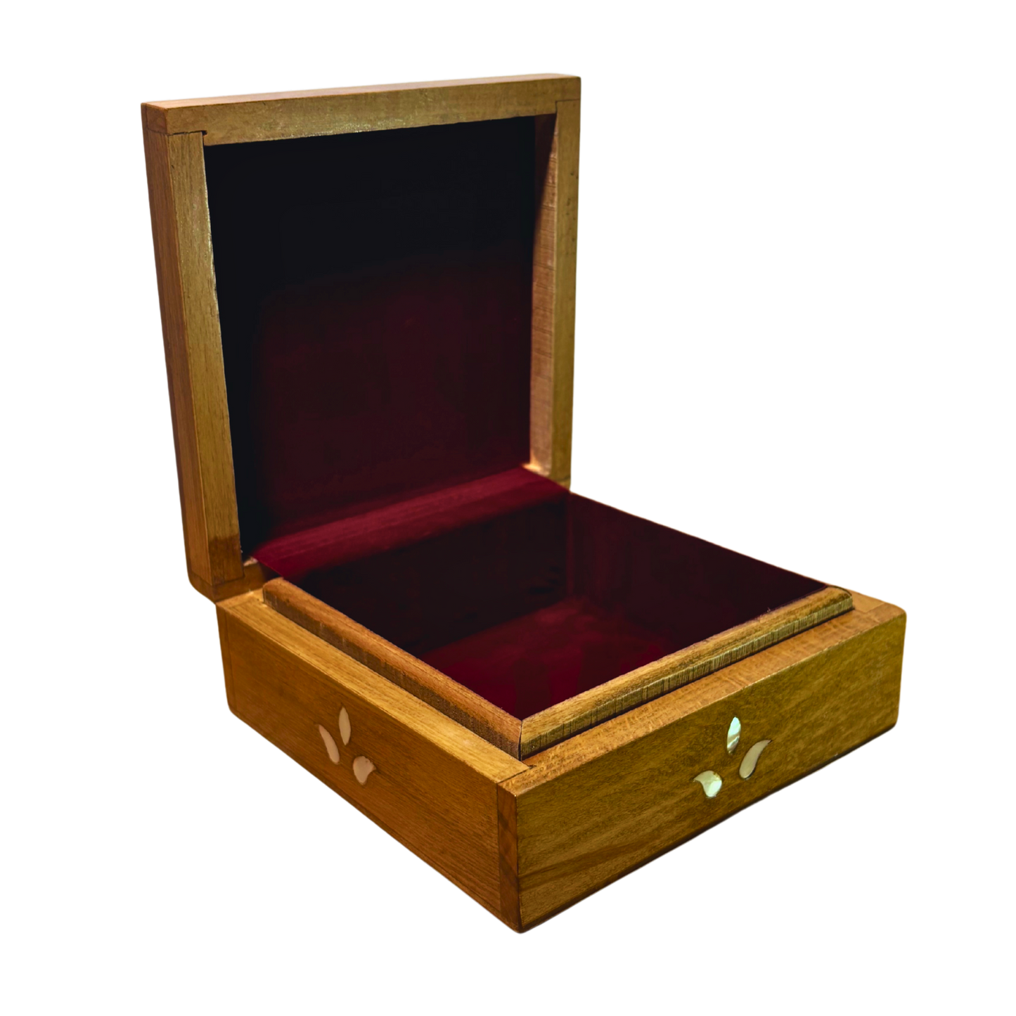 Caja Damasquina de Lujo Hecha a Mano – Nácar y Elegancia de Terciopelo