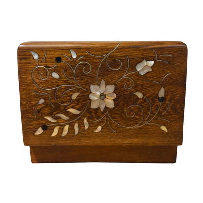 Scatola Artigianale di Lusso di Damasco – Madreperla &amp; Velluto