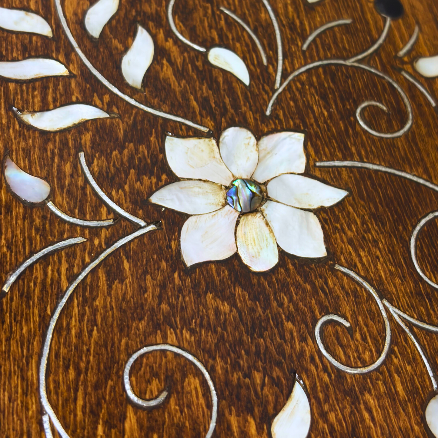 Scatola Artigianale di Lusso di Damasco – Madreperla &amp; Velluto