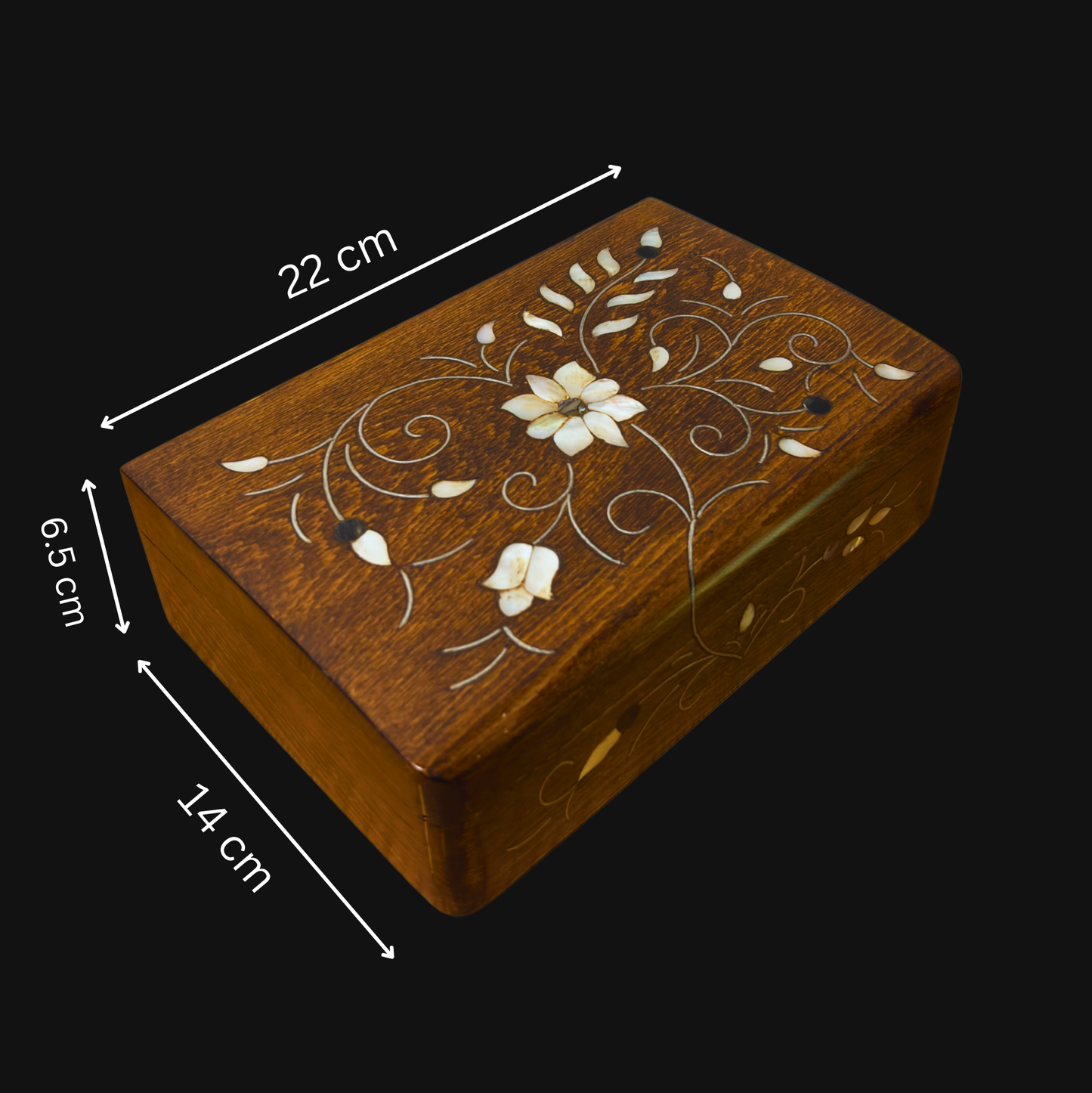 Scatola Artigianale di Lusso di Damasco – Madreperla &amp; Velluto